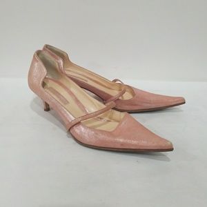 STUDIO POLLINI PINK POINTED PUMPS